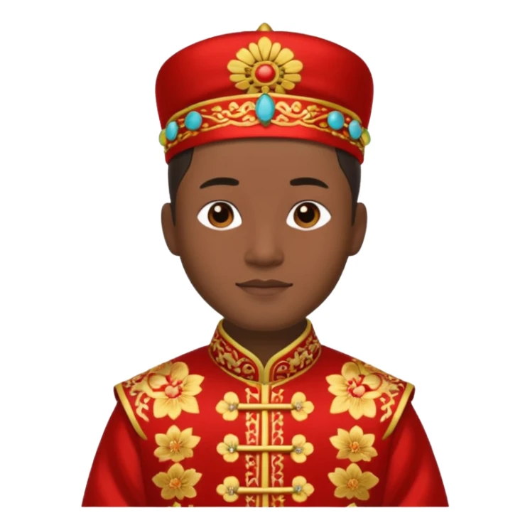 Chinese groom, traditional, culture of chinese. sticker