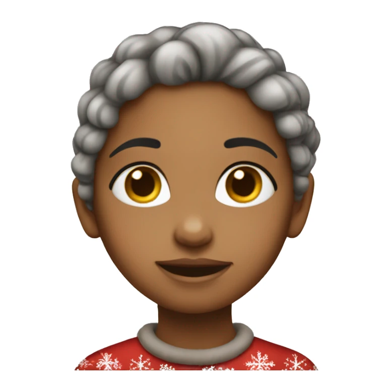 cute girl christmas emojis  sticker