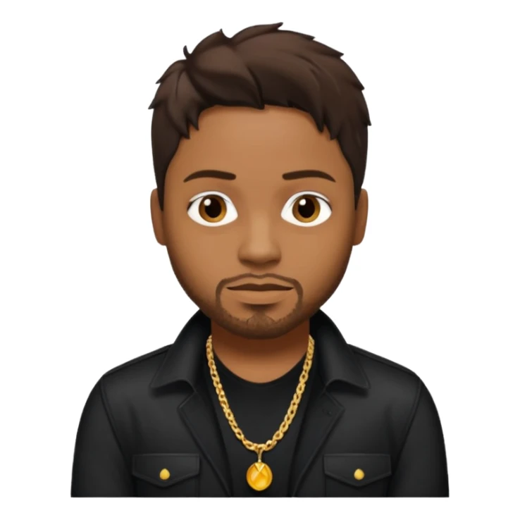 D'Angelo, R&B Singer (1974-2025) with dark brown hair sticker