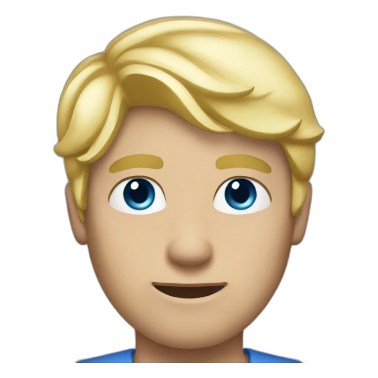 Man-Blond-Hair-blue-eyes sticker