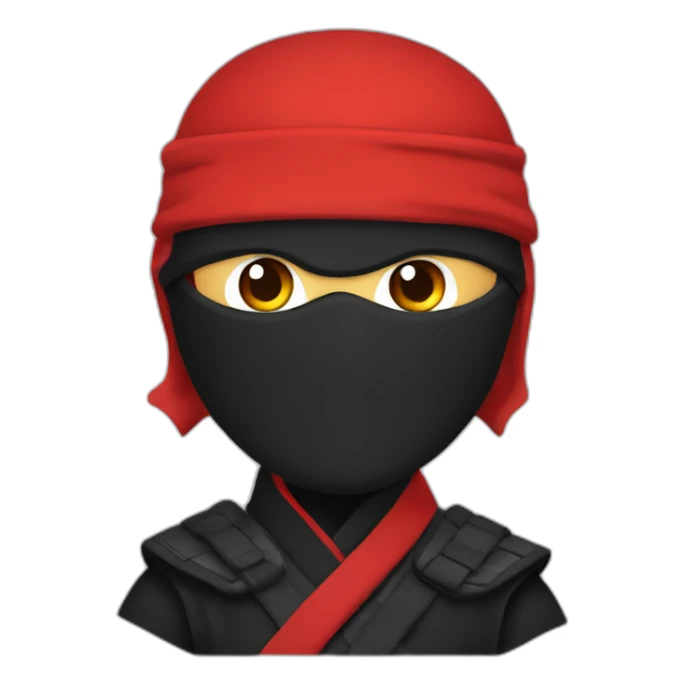 ninja rojo sticker