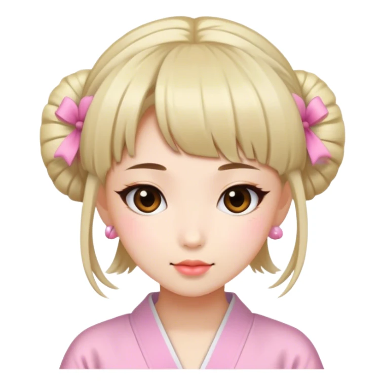Japanese hairstyle girly girl sticker