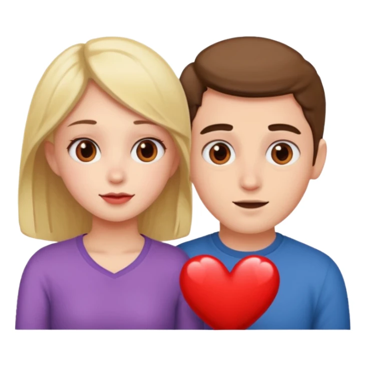 girl giving heart eyes to her bf sticker
