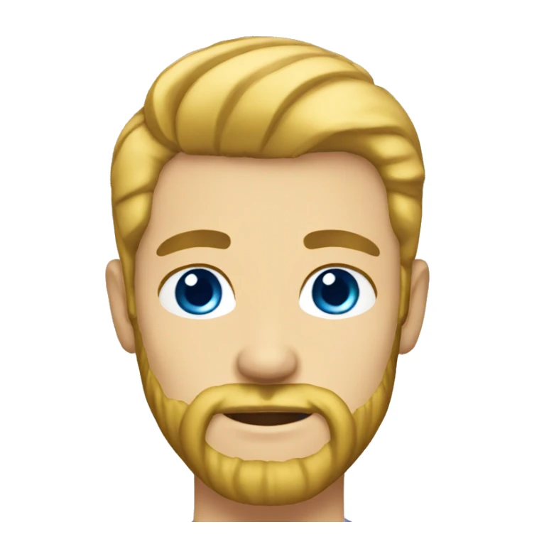 blue eyes man blonde beard sticker