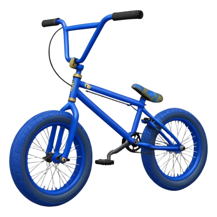 Royal blue colony bmx with camo tyres sticker