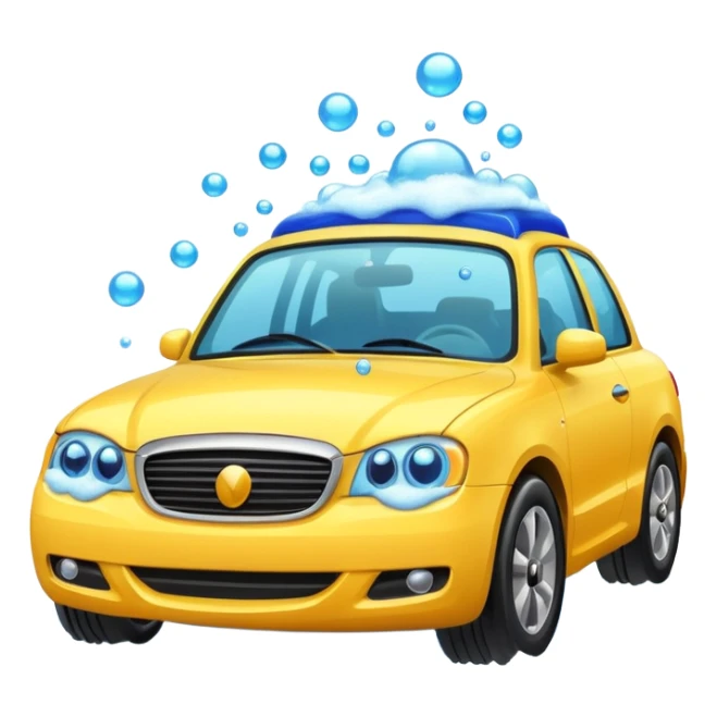 create me an image for a vertical in my super app, Car wash sticker