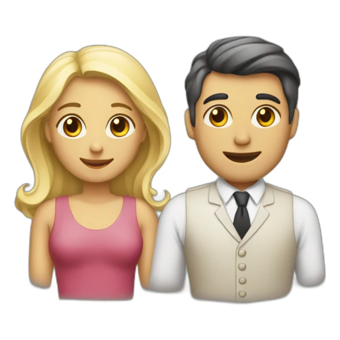 Homme et femme sticker