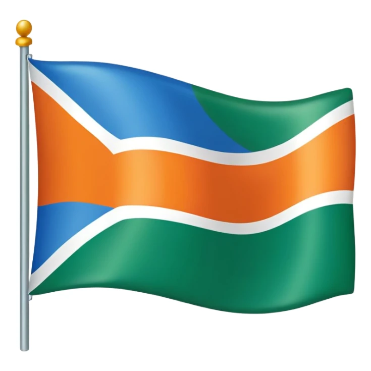 The Copperbelt belt flag in Zambia sticker