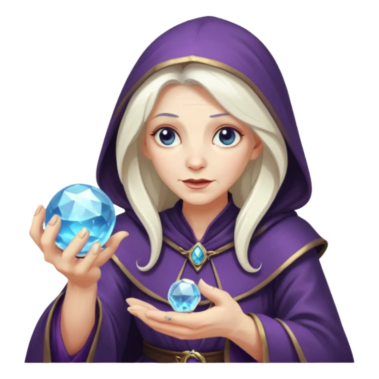 Old sorceress – Bent back, crystal ball





 sticker
