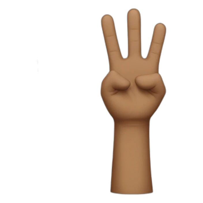 Big finger of honor sticker