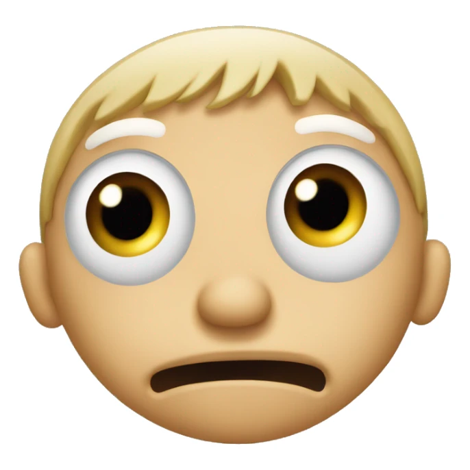 eyes wide surprised face jaw drop sticker