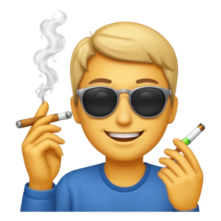 fait moi un pack demojis De fumeur sticker