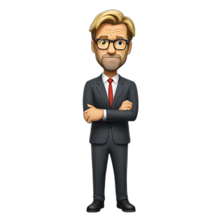 Jurgen Klopp shoulder shrug don't know sticker
