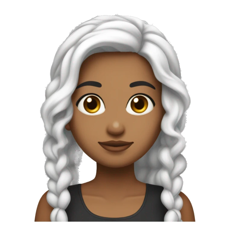 Duas meninas de cor brancas com os  cabelos na cor preta e liso, comendo sanduiche sticker