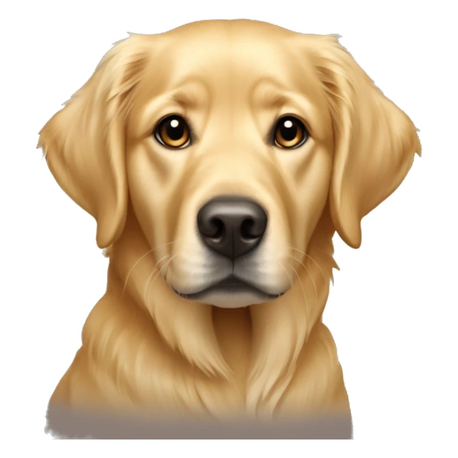 golden retriever huntaway Labrador cross fully blonde dog sticker