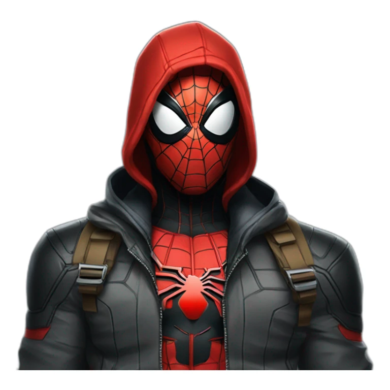  miles morales in red hood sticker