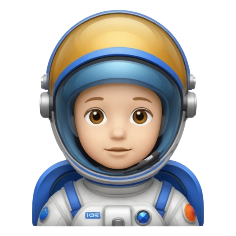 space child blue eqipmnet sticker