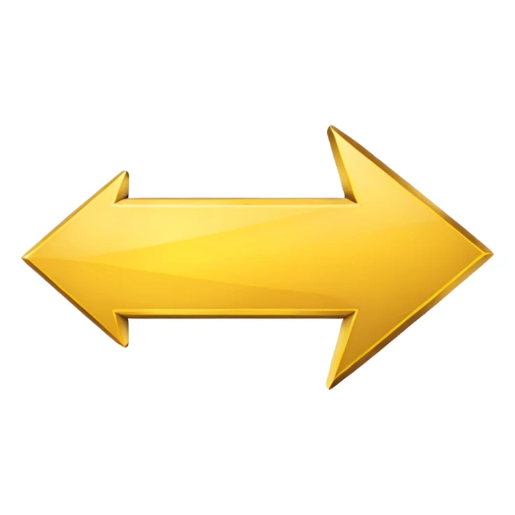 A simple yellow (#EBAA3C) arrow pointing to the right sticker