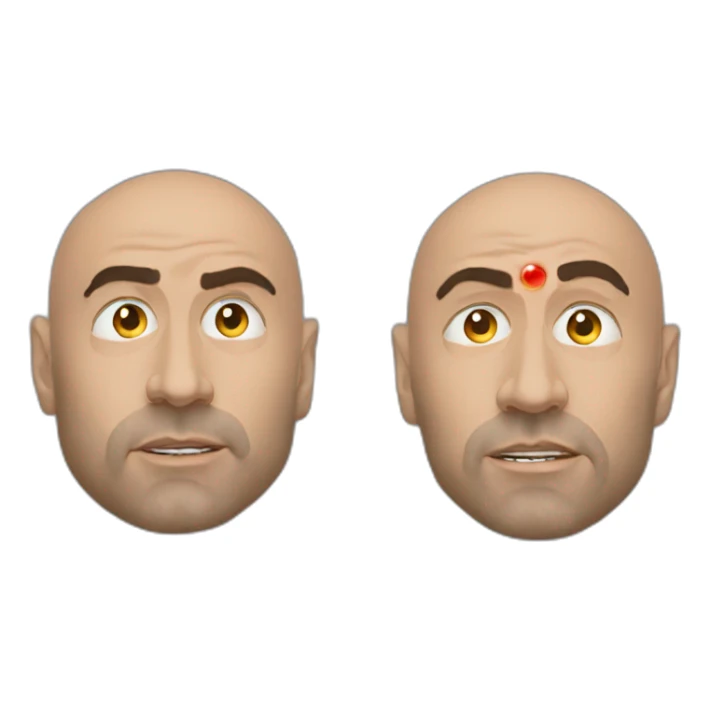 joe rogan shooting lasers from his eyes sticker