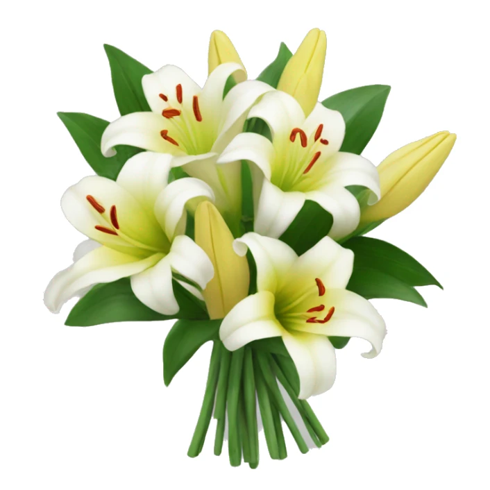 a bouquet of lillies  sticker