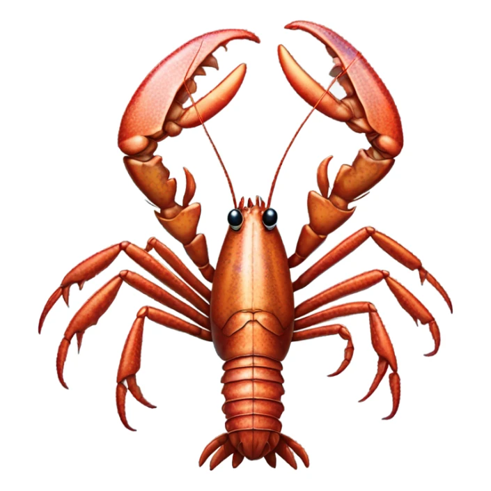 a alien male lobster full body sticker