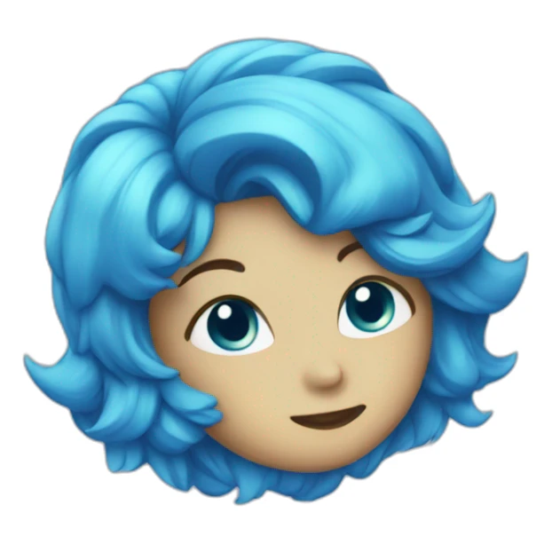 blue sparkle sticker