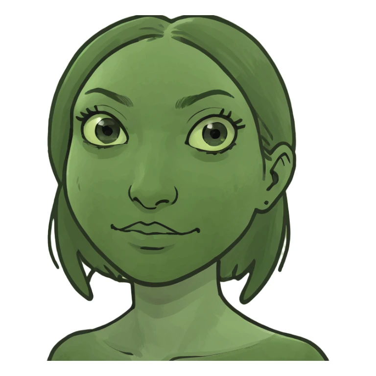 Girl holding pictures  sticker