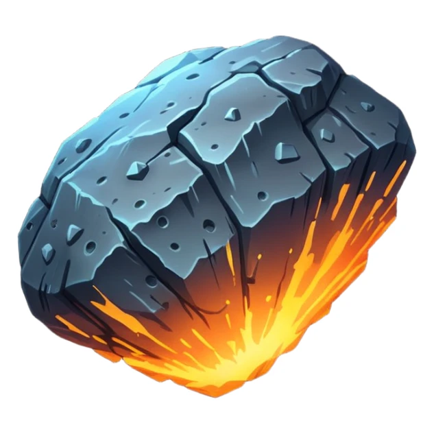 Asteriod emoji make it Falling like a shooting star keep it a ssteriod alone sticker