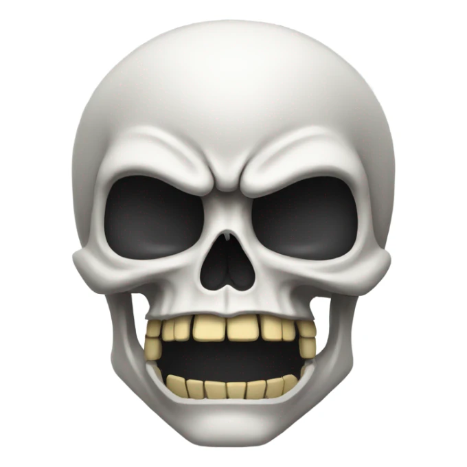 Angry skull. Add football helmet sticker