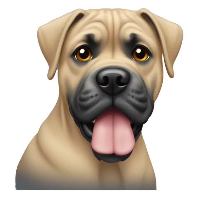 A cane corso mix with yorkie  sticker