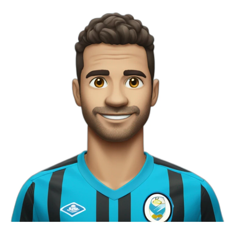 Luiz suares With the Grêmio shirt sticker