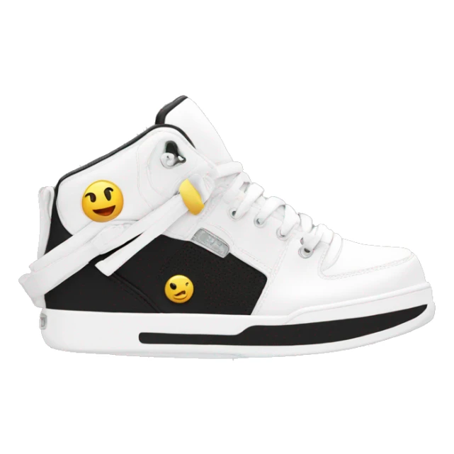 Hip hop shoes white  sticker