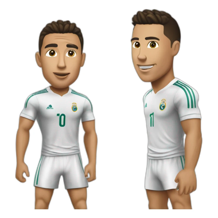 Ronaldo qui met une retournée contre une météorite sticker