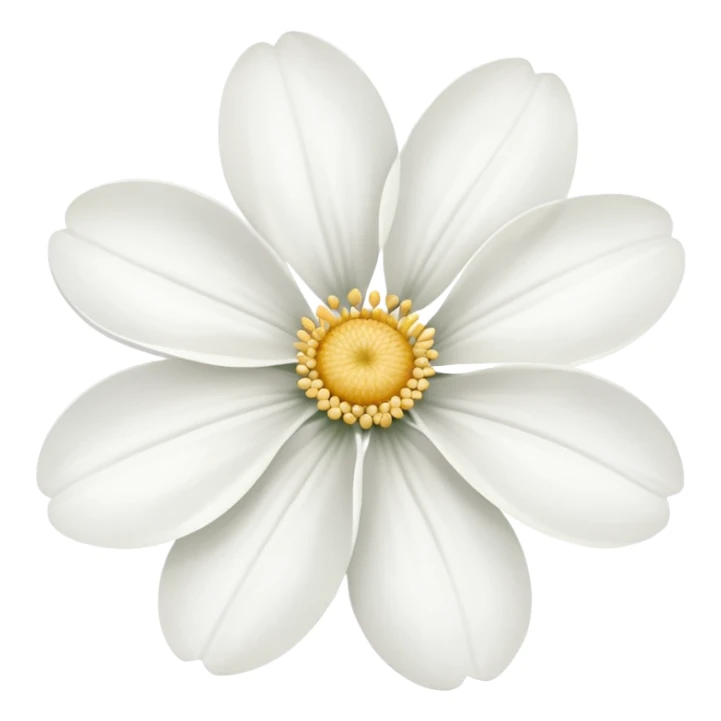 Flor blanca de sentido pésame sticker