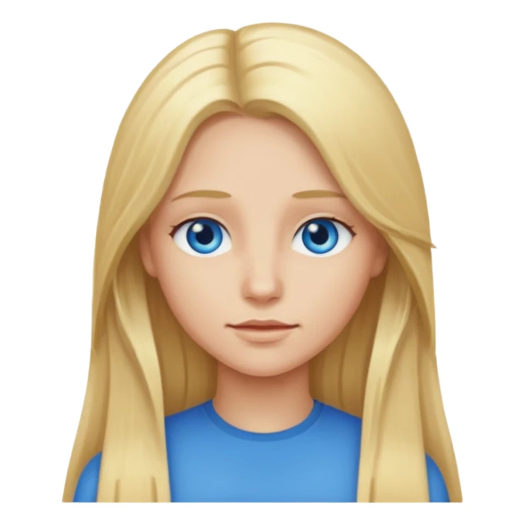 Use first image with blonde hair but make it longer  sticker