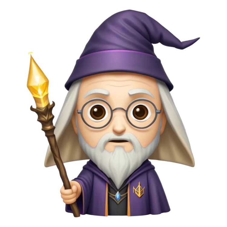 Cinematic Realistic Harry Potter Pop Culture Emoji, featuring a mystical, enchanted portrayal inspired by the iconic wizard rendered with lifelike magical details and dynamic lighting. sticker