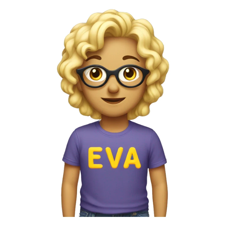 T-shirt with the inscription “I ❤️ eva” sticker