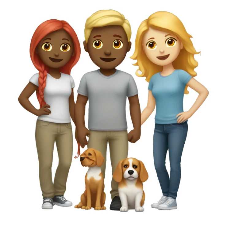 Lesbian couple blonde and redhead with dog sticker