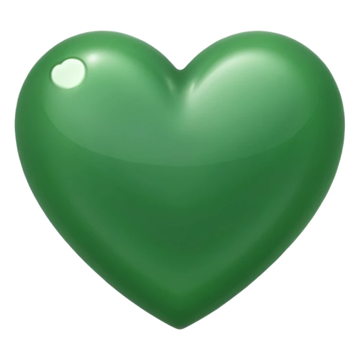  green heart sticker