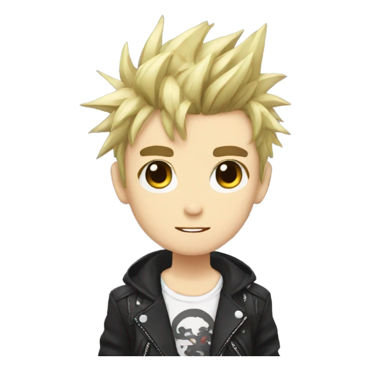 Cute Edgy Attractive Anime Punk Man sticker