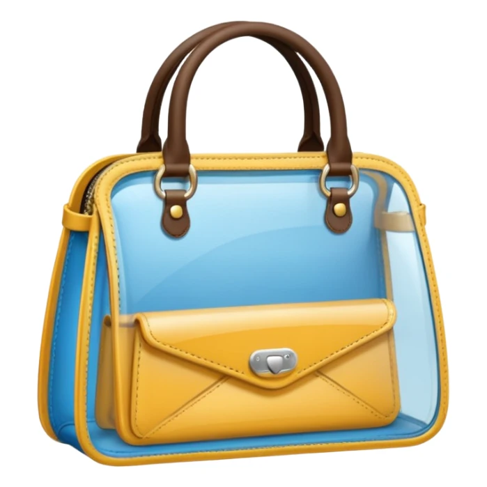 Clear style purse, see through, transparent  sticker