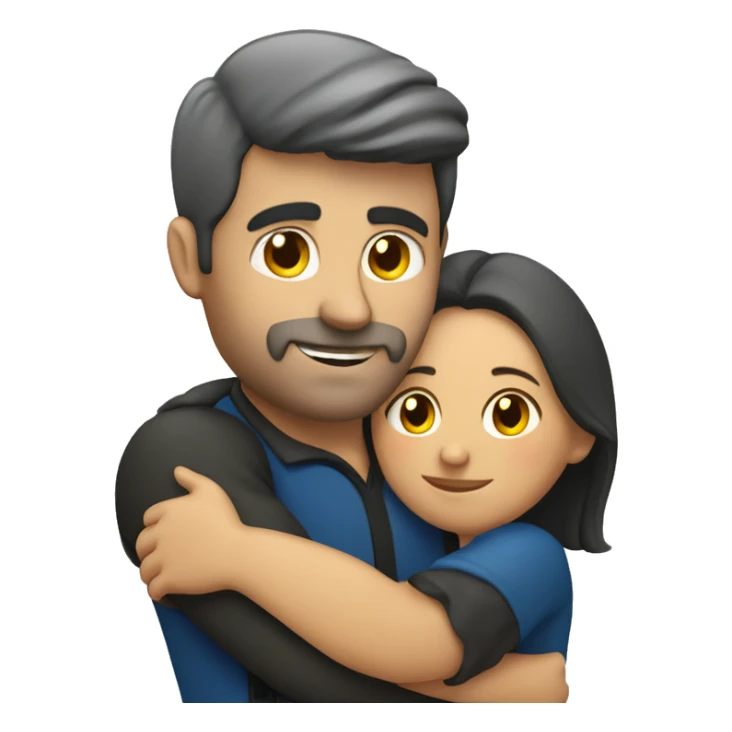 German man hugs Portuguese woman sticker