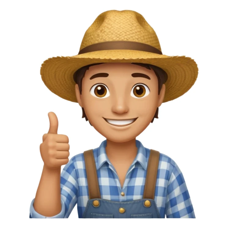 papa le gusta la iidea granjero  con puño de like sticker