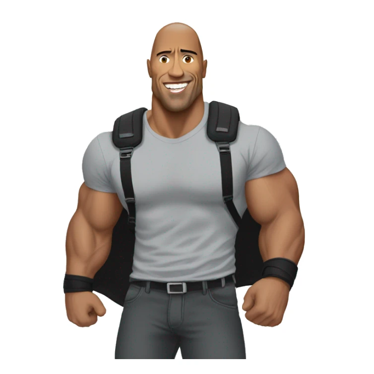 The rock apuntado el dedo hacia arriba sticker