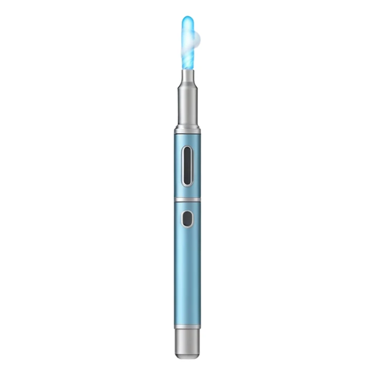 sleek vape pen emitting a small puff of vapor sticker