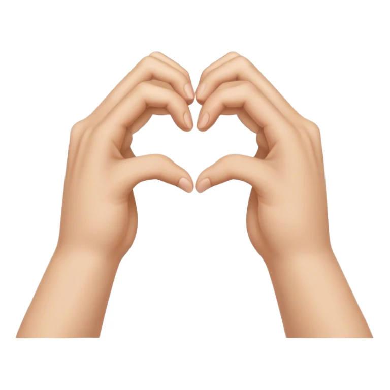 Des mains qui forment un cœur sticker