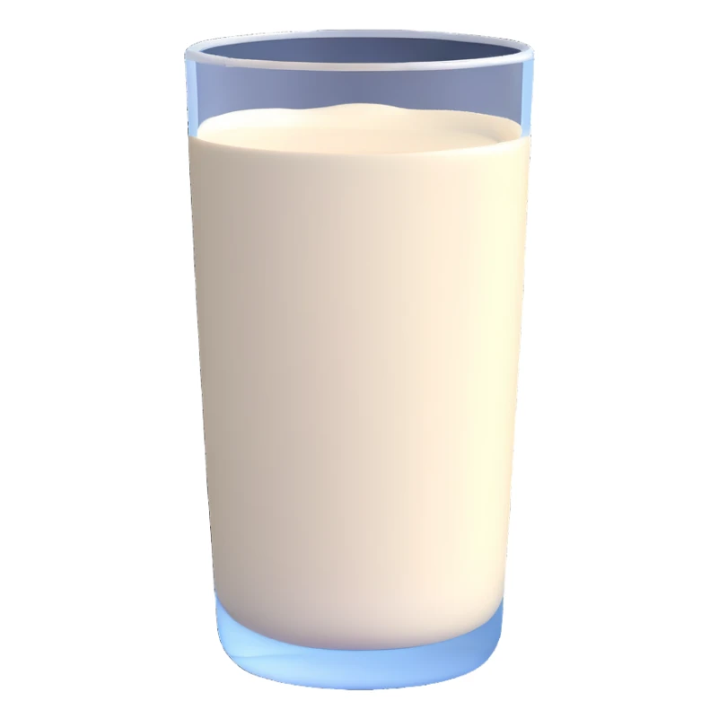 a glass of milk sticker