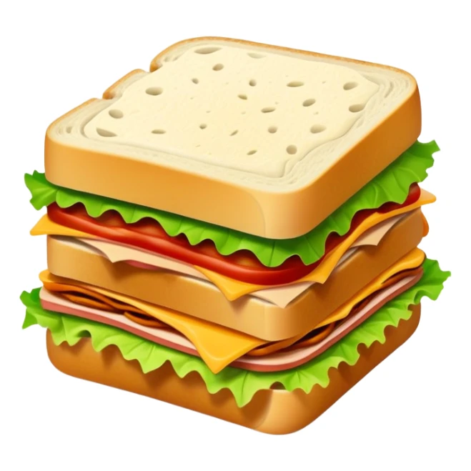 Sandwich with turkey cheese lettuce and lotttts of sauce sticker