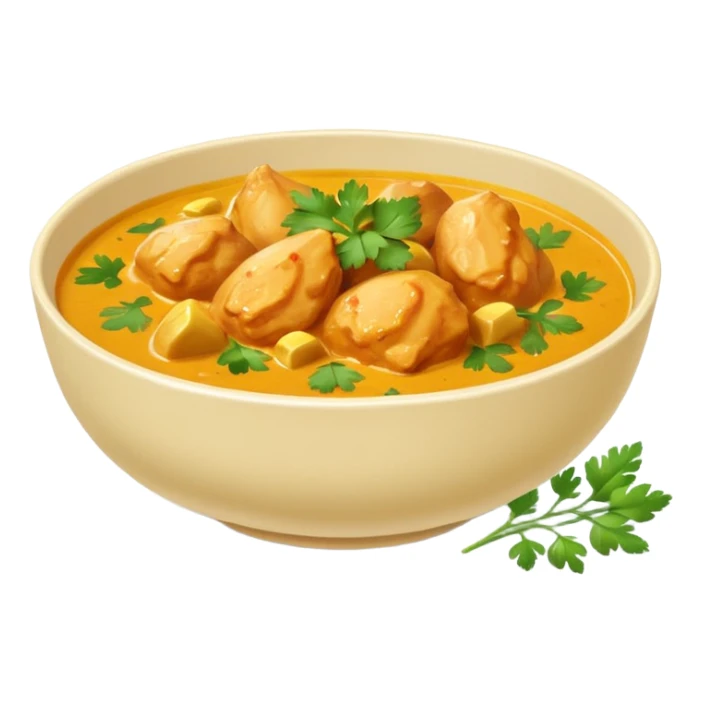 chicken curry in a bowl sticker