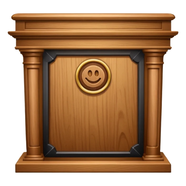 court rostrum sticker